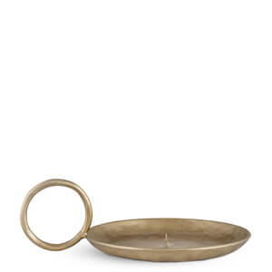 Nkuku Dimali Metal Candle Holder with Handle